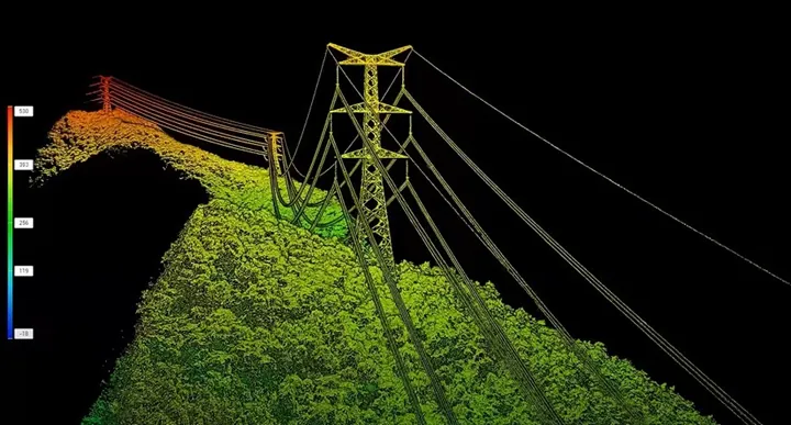 3D sken budovy z dronu